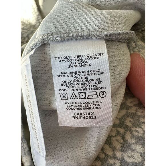 NWT Loft Gray Leopard Print Skirt Size XL - Picture 6 of 6